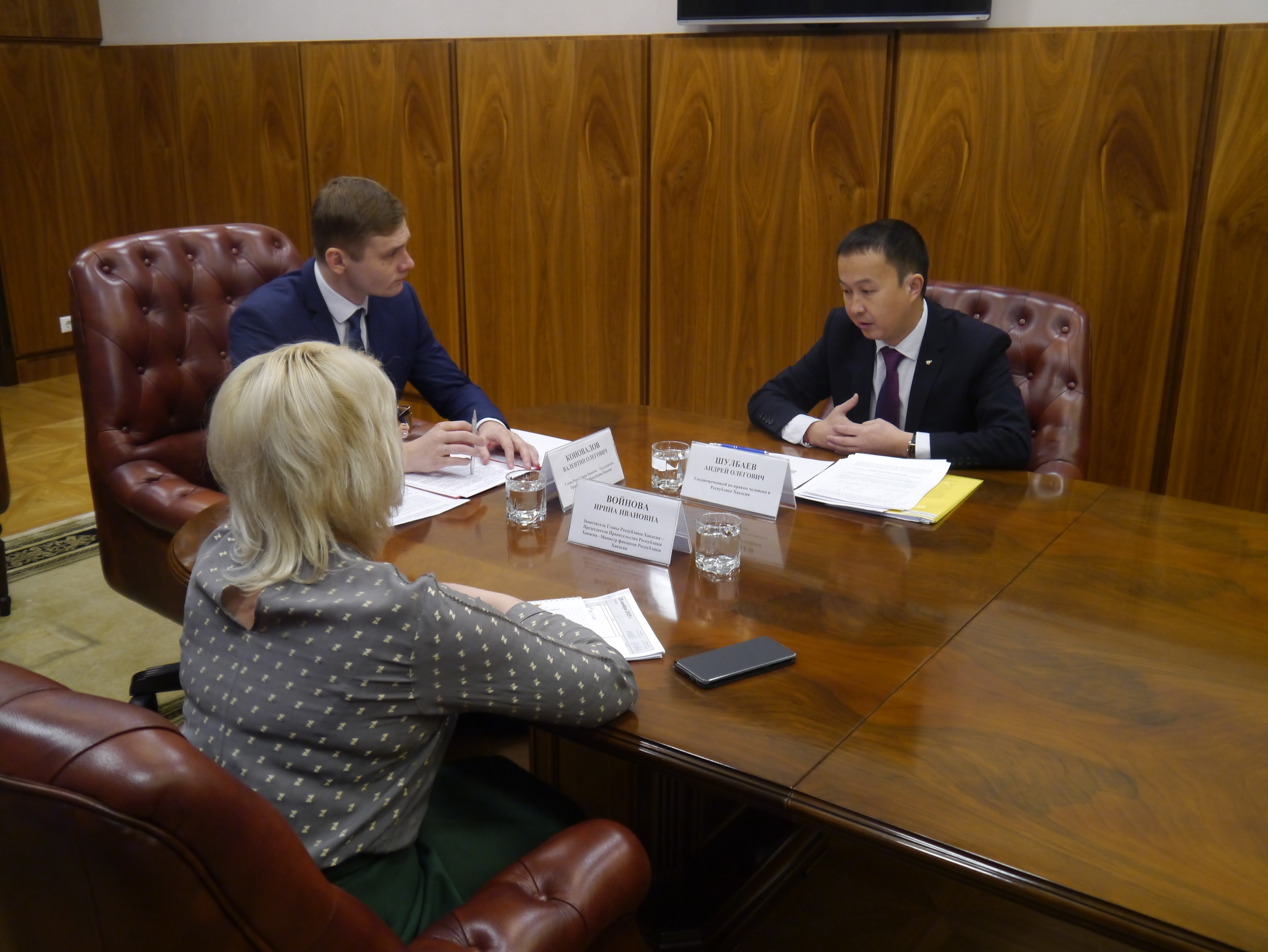 Андрей Шулбаев встретился с главой Республики Хакасия Валентином Коноваловым